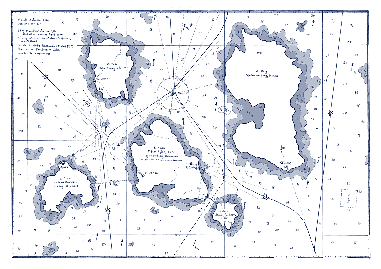 Madeleine Jonsson Gille – Sjökort: fem öar